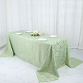 thumbnail image 1 of BalsaCircle 90" x 132" Sage Green Gold Metallic Geometric Design Polyester Rectangle Tablecloth Event, 1 of 8
