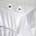 thumbnail image 1 of BalsaCircle 90" x 132" Satin Rectangular Tablecloth White, 1 of 3