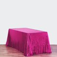 thumbnail image 1 of BalsaCircle 90" x 132" Sequin Rectangular Tablecloth Fuchsia, 1 of 8
