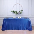 thumbnail image 1 of Balsa Circle 90" x 132" Sequin Rectangular Tablecloth Royal Blue, 1 of 8