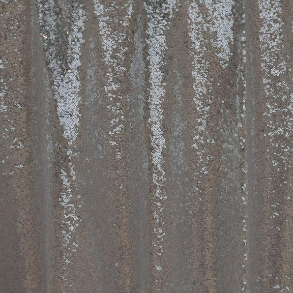 BalsaCircle 90" x 132" Sequin Rectangular Tablecloth Silver