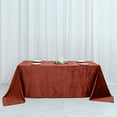 thumbnail image 1 of BalsaCircle 90" x 132" Terracotta Rectangular Premium Velvet Tablecloth Table Linens, 1 of 8