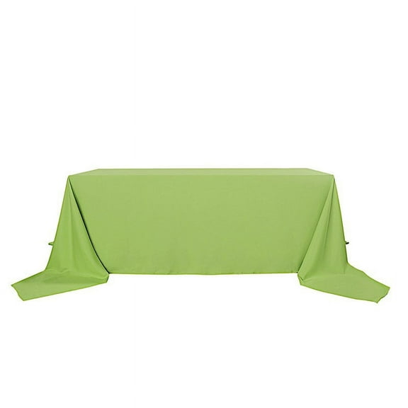 BalsaCircle 90" x 156" Apple Green Rectangle Polyester Tablecloth Table Cover Linens Dining