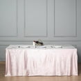thumbnail image 1 of BalsaCircle 90" x 156" Blush Rectangular Premium Velvet Tablecloth Table Linens, 1 of 9