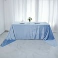 thumbnail image 1 of Balsa Circle 90" x 156" Dusty Blue Rectangular Premium Velvet Tablecloth Reception Catering, 1 of 8