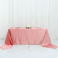thumbnail image 1 of Balsa Circle 90" x 156" Dusty Rose Rectangular Premium Velvet Tablecloth Table Linens, 1 of 8
