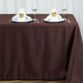 thumbnail image 1 of BalsaCircle 90" x 156" Polyester Rectangular Tablecloth Chocolate Brown, 1 of 6