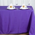 thumbnail image 1 of Balsa Circle Halloween 90" x 156" Purple Rectangle Washable Decorative Polyester Solid Tablecloth, 1 of 6