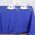 thumbnail image 1 of BalsaCircle 90" x 156" Polyester Rectangular Tablecloth Royal Blue, 1 of 5