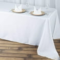 thumbnail image 1 of BalsaCircle 90" x 156" Premium Polyester Rectangular Tablecloth Table Linens White, 1 of 6