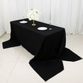 thumbnail image 1 of BalsaCircle 90" x 156" Rectangular Cotton Wedding Tablecloth Linens Black, 1 of 7