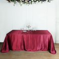 thumbnail image 1 of BalsaCircle 90" x 156" Satin Rectangular Tablecloth Burgundy, 1 of 7