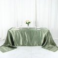 thumbnail image 1 of BalsaCircle 90" x 156" Satin Rectangular Tablecloth Eucalyptus Sage Green, 1 of 8