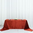 thumbnail image 1 of Balsa Circle 90" x 156" Terracotta Rectangular Premium Velvet Tablecloth Table Linens, 1 of 8