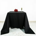 thumbnail image 1 of BalsaCircle 90" x 90" Black Cotton Square Tablecloth Reception Catering Dining Table Linens, 1 of 7