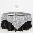 thumbnail image 1 of Balsa Circle 90" x 90" Black White Safari Animal Print Mini Zebra Overlay Party Tablecloth, 1 of 3