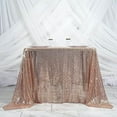 thumbnail image 1 of BalsaCircle 90" x 90" Blush Square Sequined Table Overlays Wedding Party Tablecloth, 1 of 7
