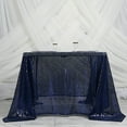 thumbnail image 1 of BalsaCircle 90" x 90" Navy Blue Square Sequined Table Overlays Wedding Party Tablecloth, 1 of 7