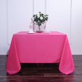 thumbnail image 1 of BalsaCircle 90" x 90" Square Polyester Tablecloth Fuchsia, 1 of 8