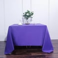 thumbnail image 1 of BalsaCircle 90" x 90" Square Polyester Tablecloth - Purple, 1 of 8
