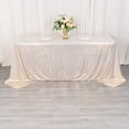 thumbnail image 1 of BalsaCircle 90x132 in Beige Sequin Dots Polyester Rectangle Tablecloth Party Events Reception Decorations Supplies, 1 of 8