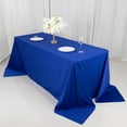 thumbnail image 1 of BalsaCircle 90x132 in Royal Blue Scuba Polyester Rectangle Tablecloth Party Events Decorations, 1 of 8