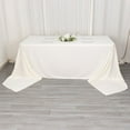 thumbnail image 1 of BalsaCircle 90x156 in Ivory Scuba Polyester Rectangle Tablecloth Party Events Reception Decorations Supplies, 1 of 8