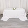 thumbnail image 1 of BalsaCircle 90x156 in White Scuba Polyester Rectangle Tablecloth Party Events Reception Decorations Supplies, 1 of 8