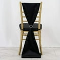thumbnail image 1 of Balsa Circle Black Extra Velvet Chair Sash Party Dinner Birthday Decorations Supplies, 1 of 4
