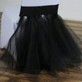thumbnail image 1 of Balsa Circle Black Stretchable Spandex Tulle Tutu Chair Sash Slipcovers Wedding Decoration, 1 of 2