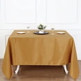 thumbnail image 1 of BalsaCircle Christmas Holidays 10 Pieces 90" x 90" Gold Square Polyester Tablecloths Linen, 1 of 8