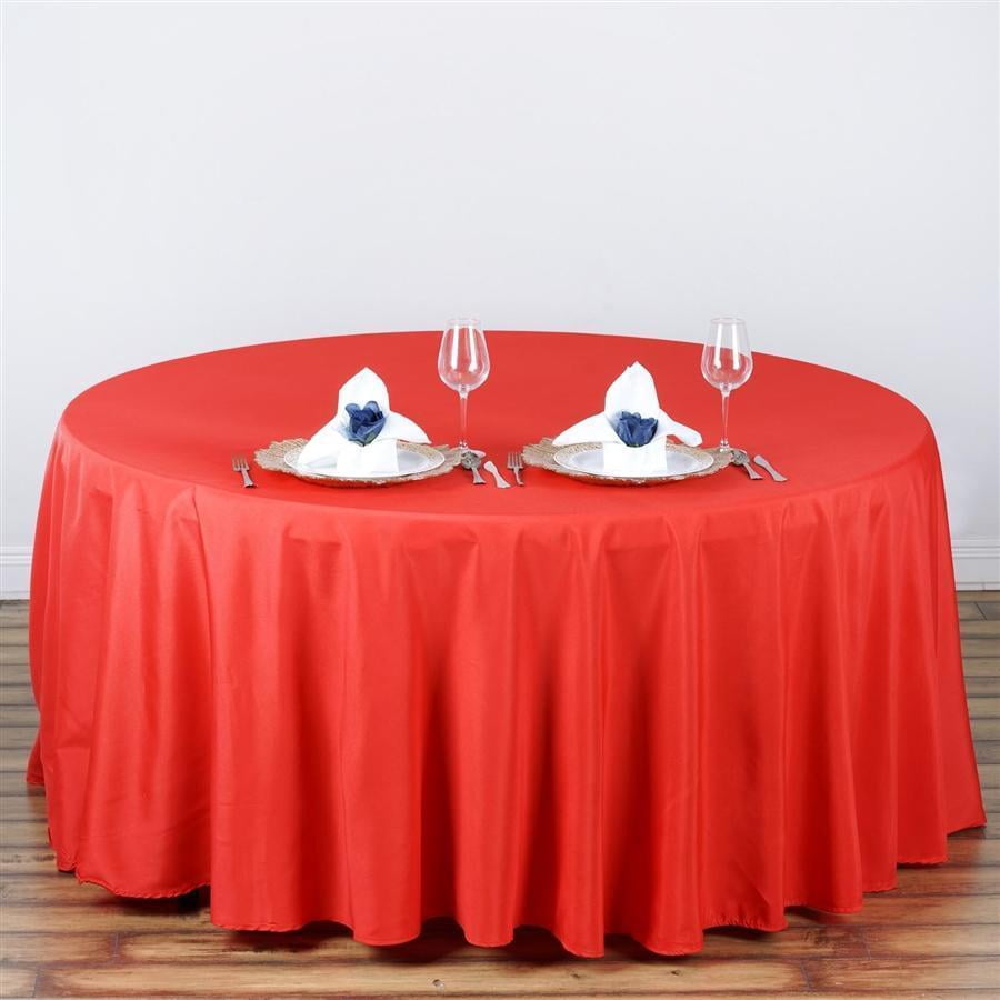 Red Polyester Linen BalsaCircle Christmas Holidays 108