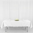 thumbnail image 1 of BalsaCircle 6 Pieces 54" x 96" White Rectangle Polyester Tablecloths Table Cover Linens, 1 of 8