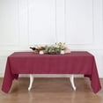 thumbnail image 1 of BalsaCircle Christmas Holidays 60" x 126" Burgundy Rectangle Polyester Tablecloth Linen, 1 of 7