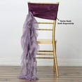 thumbnail image 1 of BalsaCircle Curly Chiffon Chair Sash Amethyst, 1 of 2