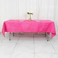 thumbnail image 1 of BalsaCircle Fuchsia 60" x 102" Accordion Crinkle Taffeta Rectangular Tablecloth, 1 of 8