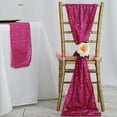 thumbnail image 1 of BalsaCircle Fuchsia Extra Sequin Chair Sash Party Wedding Decorations, 1 of 6
