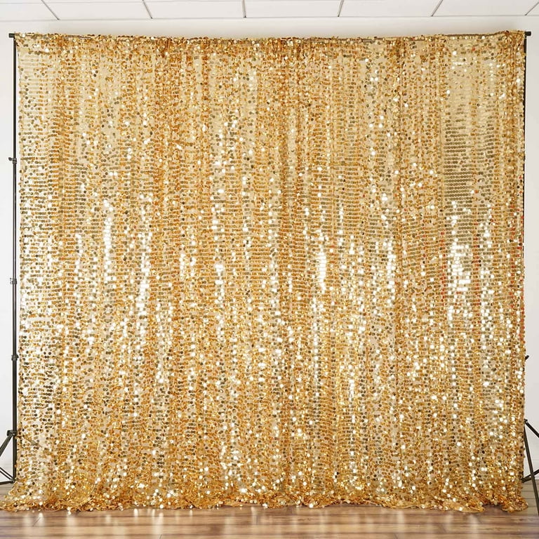 Light Gold Large Sequins Backdrop