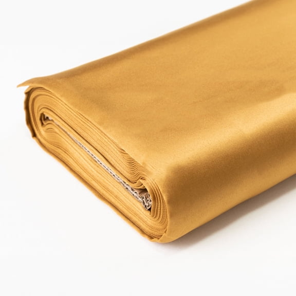 Balsa Circle Gold 54" x 10 yards Lamour Satin Fabric Bolt Put-up Sewing Crafts Draping Decorations