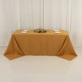 thumbnail image 1 of BalsaCircle Gold 90" x 132" Premium Polyester Rectangular Tablecloth Table Linens Wedding Reception Party Catering Event Decorations, 1 of 7