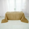 thumbnail image 1 of BalsaCircle Gold 90" x 156" Accordion Crinkle Taffeta Rectangular Tablecloth Reception, 1 of 8