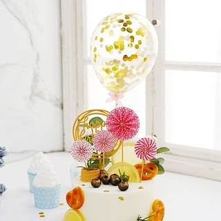 Hesroicy 10Pcs Butterflies Cake Decoration Golden Pink Insert Card Creative  Birthday Wedding Party Dessert Table Decor 3D Cake Topper Party Supplies 