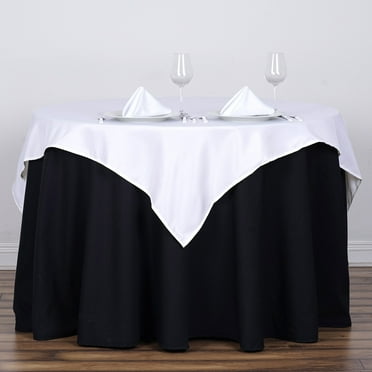 BalsaCircle Halloween 54" x 54" Purple Square Washable Decorative Polyester Solid Tablecloth