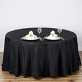 thumbnail image 1 of BalsaCircle 6 Pieces 108" Black Round Polyester Tablecloths Fabric Table Cover Linens, 1 of 8