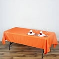 thumbnail image 1 of Balsa Circle Halloween 6 Pieces 60" x 120" Orange Rectangle Washable Decorative Polyester Solid Tablecloths, 1 of 7