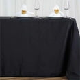 thumbnail image 1 of BalsaCircle Halloween 6 Pieces 72" x 120" Black Rectangle Washable Decorative Polyester Solid Tablecloths, 1 of 8