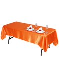 thumbnail image 1 of BalsaCircle Halloween Party 60x120" Orange  - Rectangular Satin Tablecloth Table Covers for Party Wedding Reception Catering Dining Home Table Linens, 1 of 5