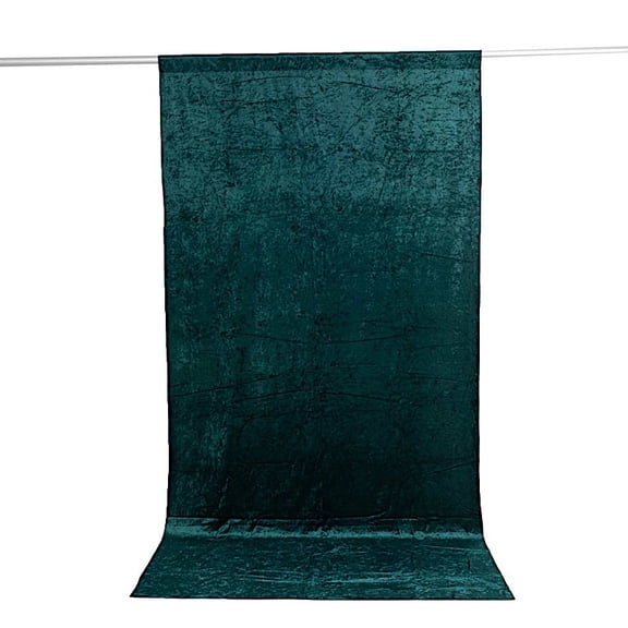 BalsaCircle Hunter Green 5 feet x 10 feet Crushed Velvet Backdrop Curtain 70% Blackout with Rod Pocket Wedding Reception Birthday Party Photobooth Ceremony Event Decorations Supplies