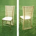 thumbnail image 1 of Balsa Circle Ivory Sheer Organza Embroidery Chiavari Chair Slipcover, 1 of 2
