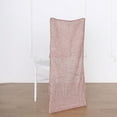 thumbnail image 1 of BalsaCircle Metallic Fitted Spandex Chair Slipcover Blush, 1 of 8